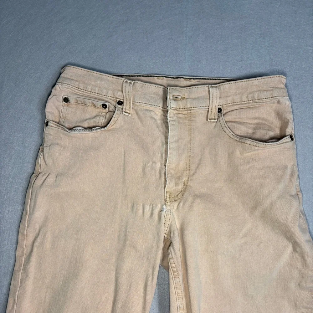 L.L.Bean BeanFlex Standard Fit Men's Jeans 32x29 Beige Stretch
